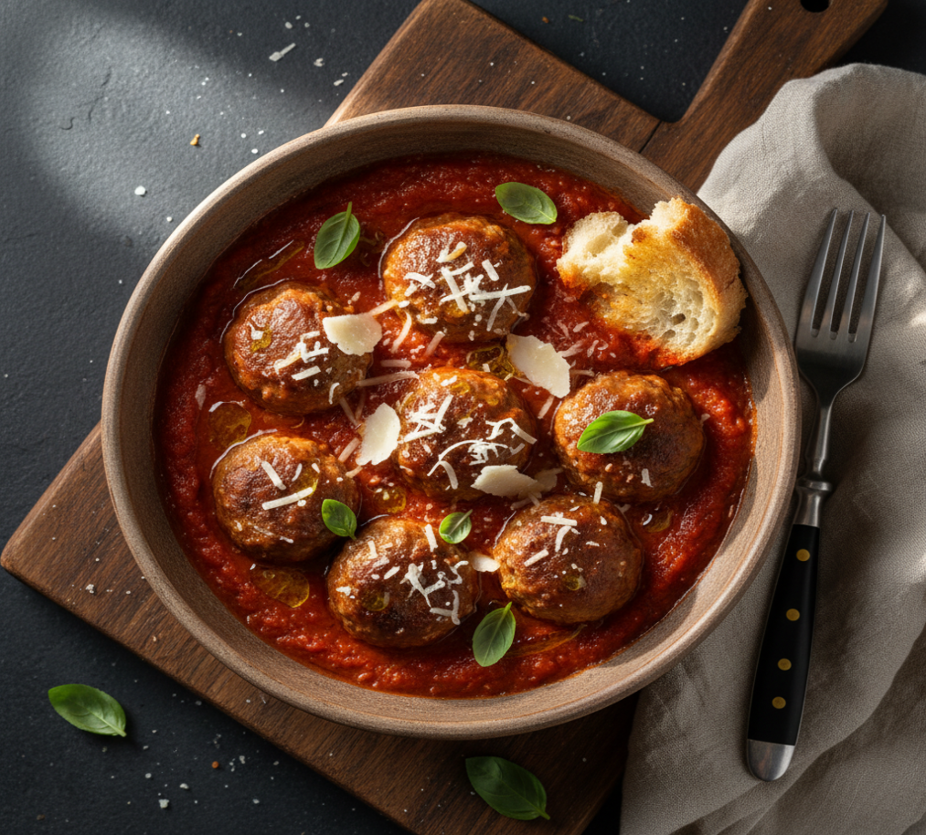 Meatballs With Red Sauce